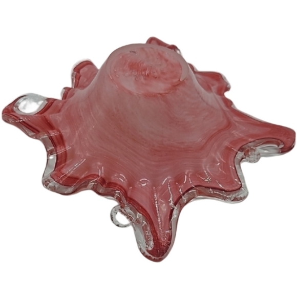 Blown Glass Pink Decorative Bowl - Picture 2 of 14